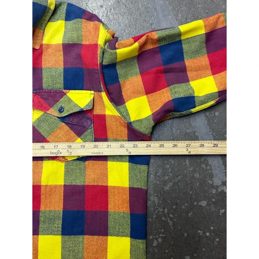 Lot of 2 Fox Racing Flannel Shirts Men's XL Plaid Multicolor Button Up Casual